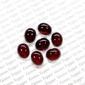 Red Garnet 6x8 mm Oval Cabochon